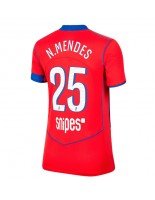 Paris Saint-Germain Nuno Mendes #25 Alternativní Dres pro Dámské 2025-26 Krátký Rukáv